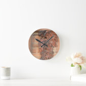 Alte Marktkatze Runde Wanduhr (Zuhause)