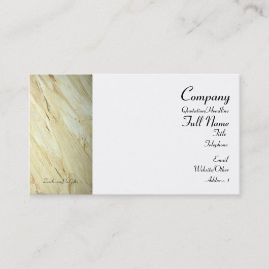 Alte Marmorkarten für Unternehmen Visitenkarte (Vorderseite)