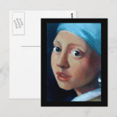 ALTE MASTER PEARL EARRING POSTKARTE (Vorne/Hinten)