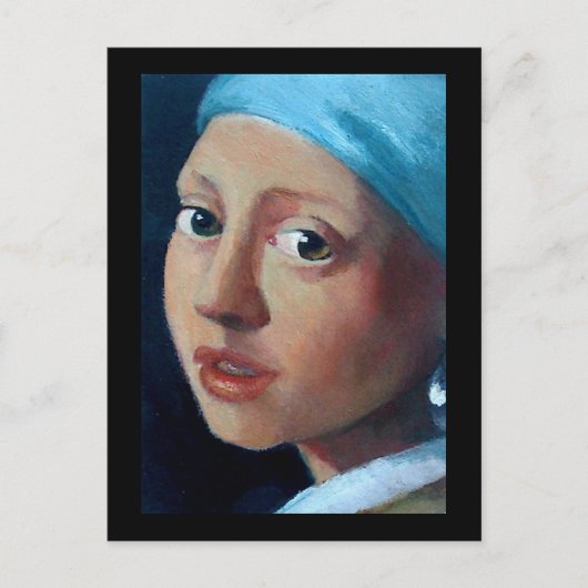 ALTE MASTER PEARL EARRING POSTKARTE (Vorderseite)