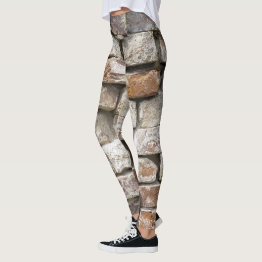 Alte Mauer aus Steinen Leggings (Links)