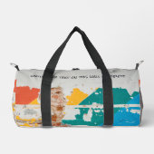 Alte Mauer mit Graffiti Duffle Bag (Vorderseite)