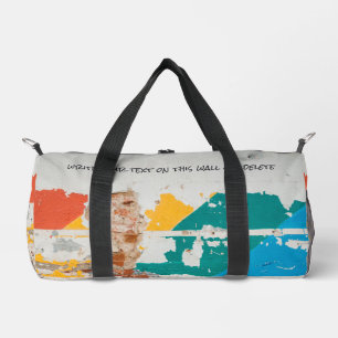 Alte Mauer mit Graffiti Duffle Bag