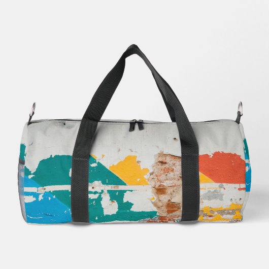 Alte Mauer mit Graffiti Duffle Bag (Rückseite)