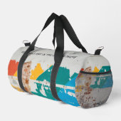 Alte Mauer mit Graffiti Duffle Bag (Rechte Ecke)