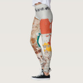 Alte Mauer mit Graffiti Leggings (Links)