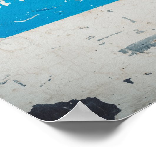 Alte Mauer mit Graffiti Poster (Ecke)