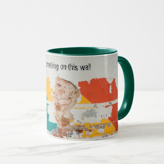 Alte Mauer mit Graffiti Tasse (VorderseiteRechts)