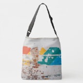 Alte Mauer mit Graffiti Tragetaschen Mit Langen Trägern (Rückseite)