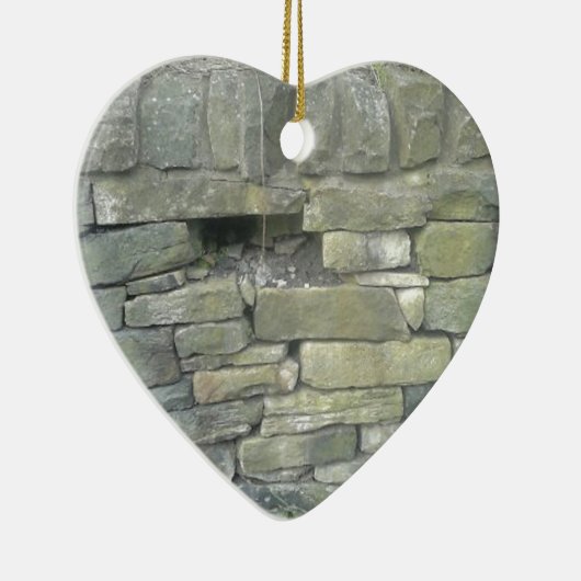 Alte Mauer, Stein, Steine Keramikornament (Rechts)