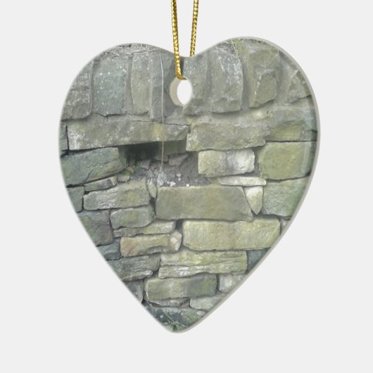 Alte Mauer, Stein, Steine Keramikornament (Links)