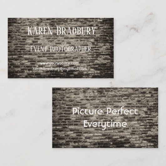 Alte Mauer Visitenkarte (Vorne/Hinten)