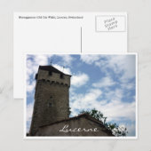 Alte Mauern Luzerne Postkarte (Vorne/Hinten)