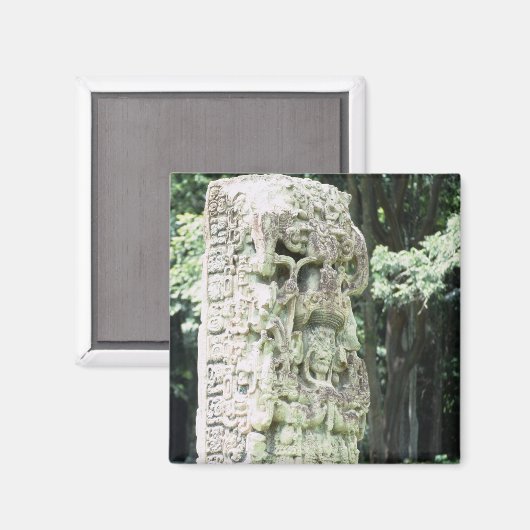 Alte Maya Ruins Foto Designed Square Magnet (Vorderseite/Rückseite)