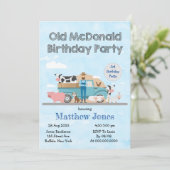 Alte McDonald Farm Geburtstagspartei (Stehend Vorderseite)