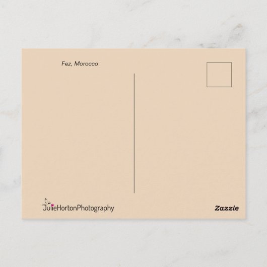 Alte Medina, Fez Marokko Postkarte (Rückseite)