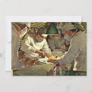 Alte Medizin, Ärzte führen Operation im Notfall au