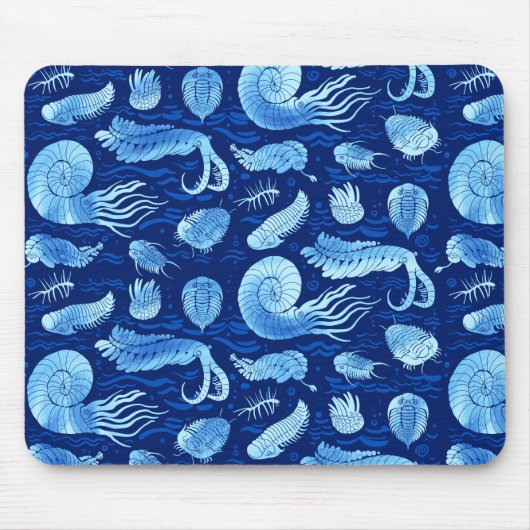 Alte Meerestiere: Trilobiten, Anomalocaris.. Mousepad (Vorne)