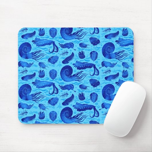 Alte Meerestiere: Trilobiten, Anomalocaris.. Mousepad (Mit Mouse)
