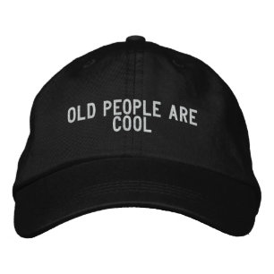alte Menschen sind cool Bestickte Kappe