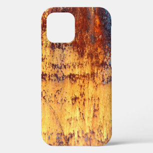 Alte Metall-Eisen-Rost Hintergrund und Textur, Met iPhone 12 Hülle