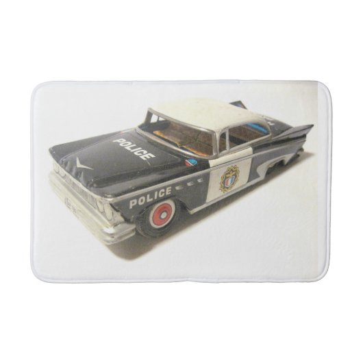 Alte Metallpolizei Bath Mat Badematte (Vorderseite)