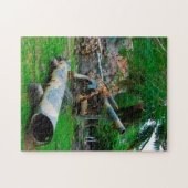 Alte Militärartillerie. Saipan-Mariana-Inseln Puzzle (Horizontal)