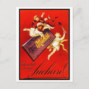 Alte Milka-Schokoladenwerbung Postkarte