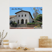 Alte Mission in San Luis Obispo, Kalifornien Poster (Küche)