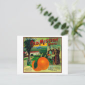 Alte Mission Orange LabelFullerton, CA Postkarte (Stehend Vorderseite)