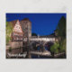 Alte mittelalterliche Brücke am Abend in Nürnberg