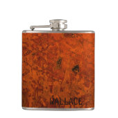 Alte mittelalterliche lederne Buch-Abdeckung Flachmann (Vorderseite)