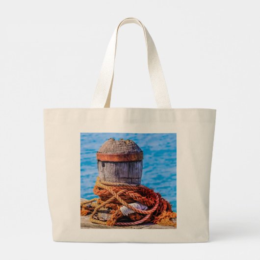 Alte Möbelpackung Große Totttasche Jumbo Stoffbeutel (Rückseite)