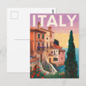 Alte Mode an der Mittelmeerküste Postkarte (Vorne/Hinten)