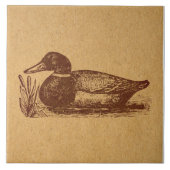 Alte Mode Antique Duck Art Fliese (Vorderseite)