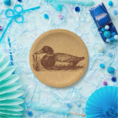 Alte Mode Antique Duck Art Pappteller (Party)