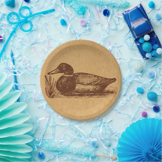 Alte Mode Antique Duck Art Pappteller (Party)