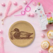 Alte Mode Antique Duck Art Pappteller (Party)