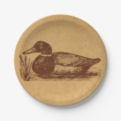 Alte Mode Antique Duck Art Pappteller (Vorderseite)