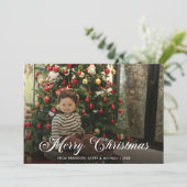 Alte Mode Familie Ein Foto Einfach Weihnachten (Stehend Vorderseite)