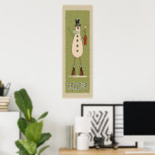 Alte Mode glaubt Snowman Poster (Heimbüro)