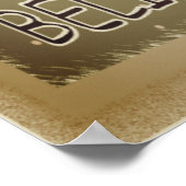 Alte Mode glaubt Snowman Poster (Ecke)