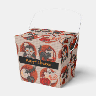 Alte Mode-Halloween-Imitat Kreuz-Stich Bevorzugung Geschenkschachtel