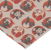Alte Mode Halloween Imitats Cross-Stitch Runner Kurzer Tischläufer (Ecke)