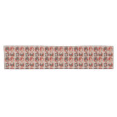Alte Mode Halloween Imitats Cross-Stitch Runner Kurzer Tischläufer (Horizontal)