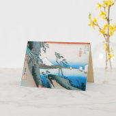 Alte Mode-Japaner-Kunst Karte (Gelbe Blume)