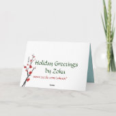 Alte Mode Japanische Weihnachtskarten Feiertagskarte (Rückseite)