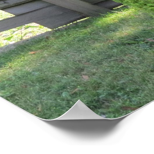 Alte Mode-Lampe mit hängenden Blume Poster (Ecke)