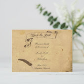 Alte Mode Save the Date (Stehend Vorderseite)