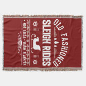 Alte Mode Sleigh Rides Blanket Geschenk Decke (Vorderseite)